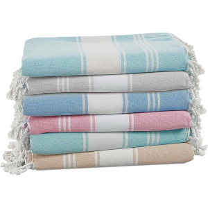 LANE LINEN Turkish Beach Towels Set